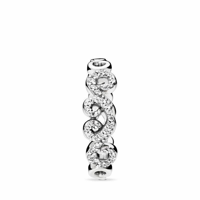 Pandora Heart Swirls Stackable Ring Silver Egypt EW9418603